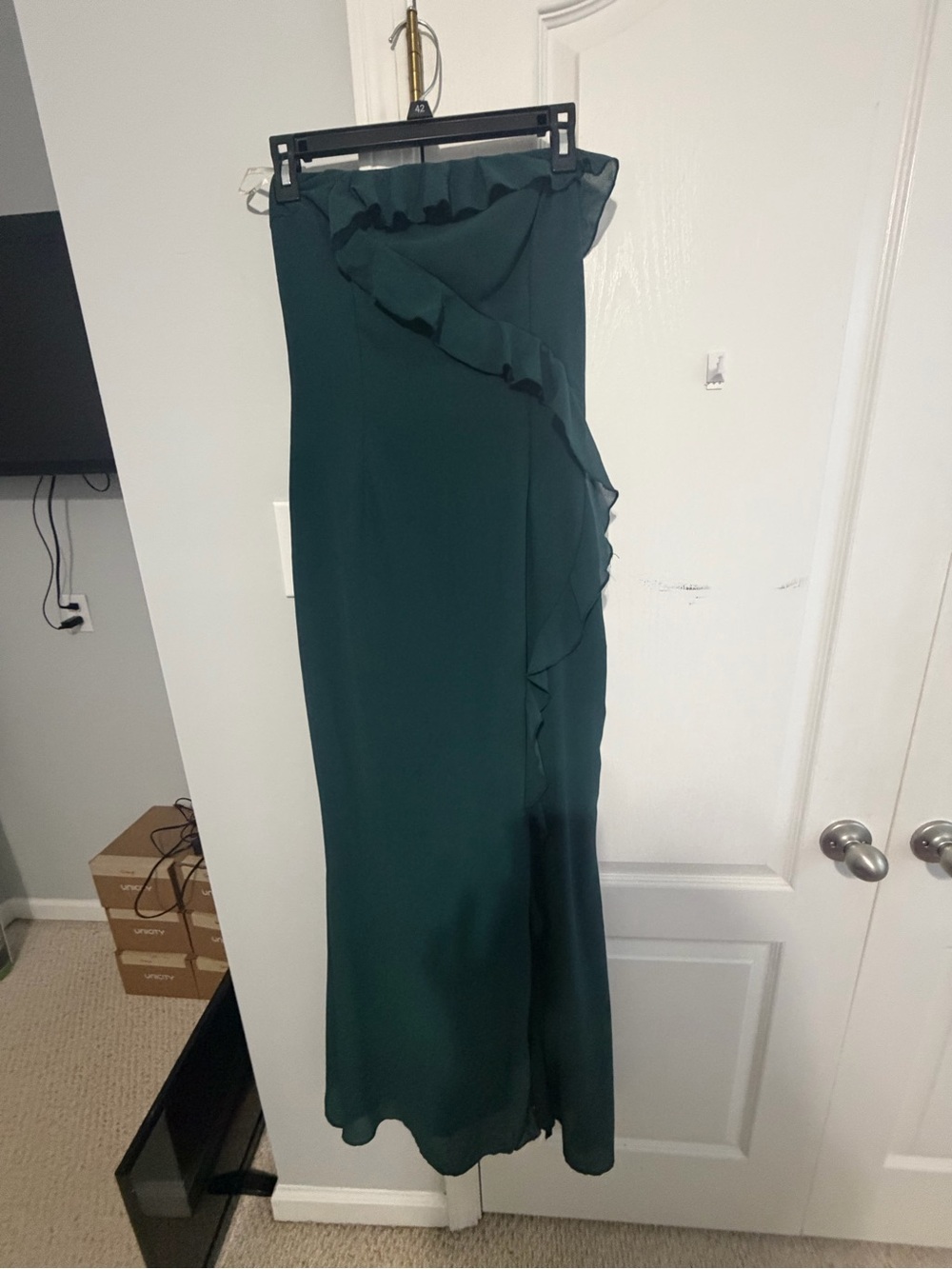 Lulu's Forest Green Long dress